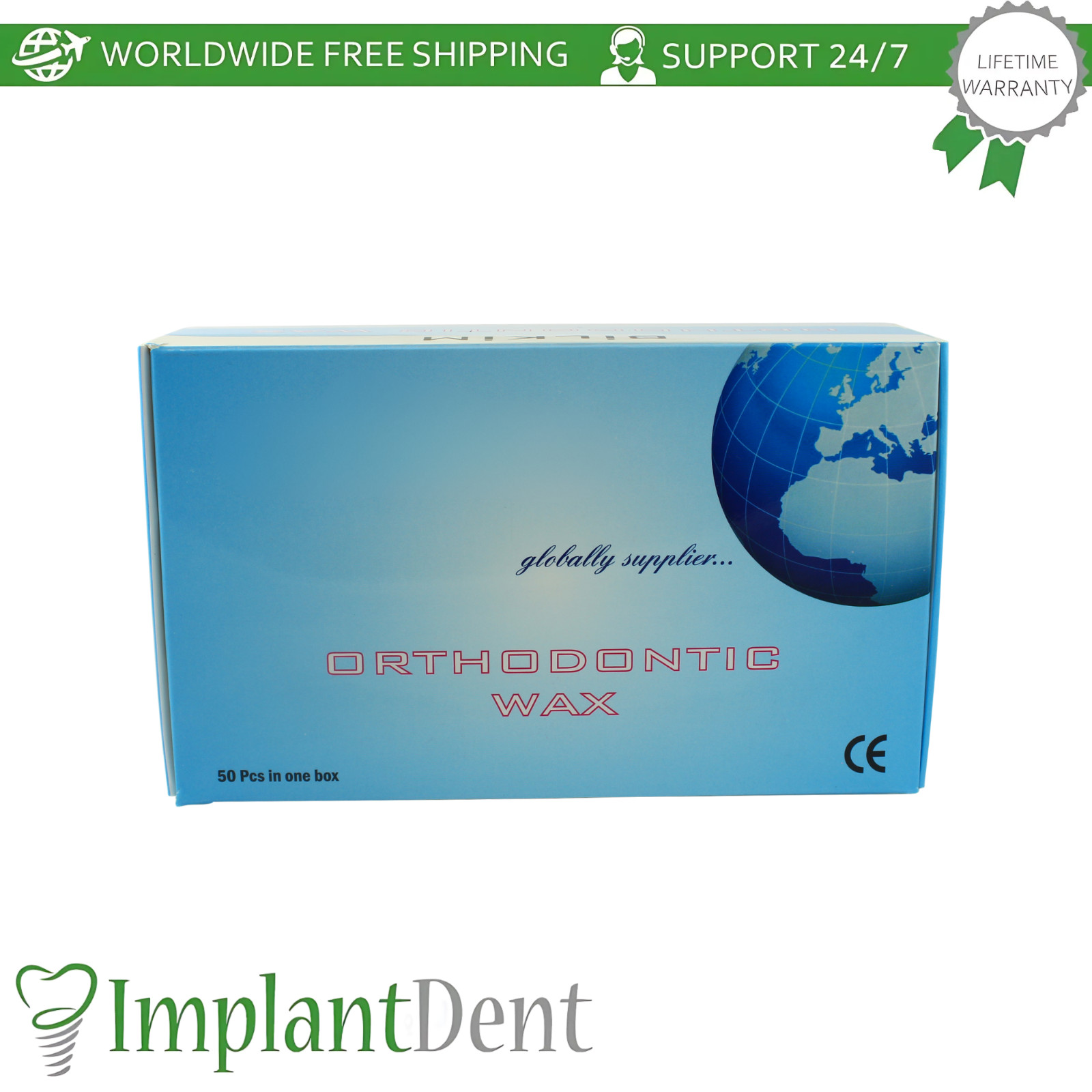 Dental Brackets Wax 50 Cases Clear Color Lips And Gums Relief Comfort Strips