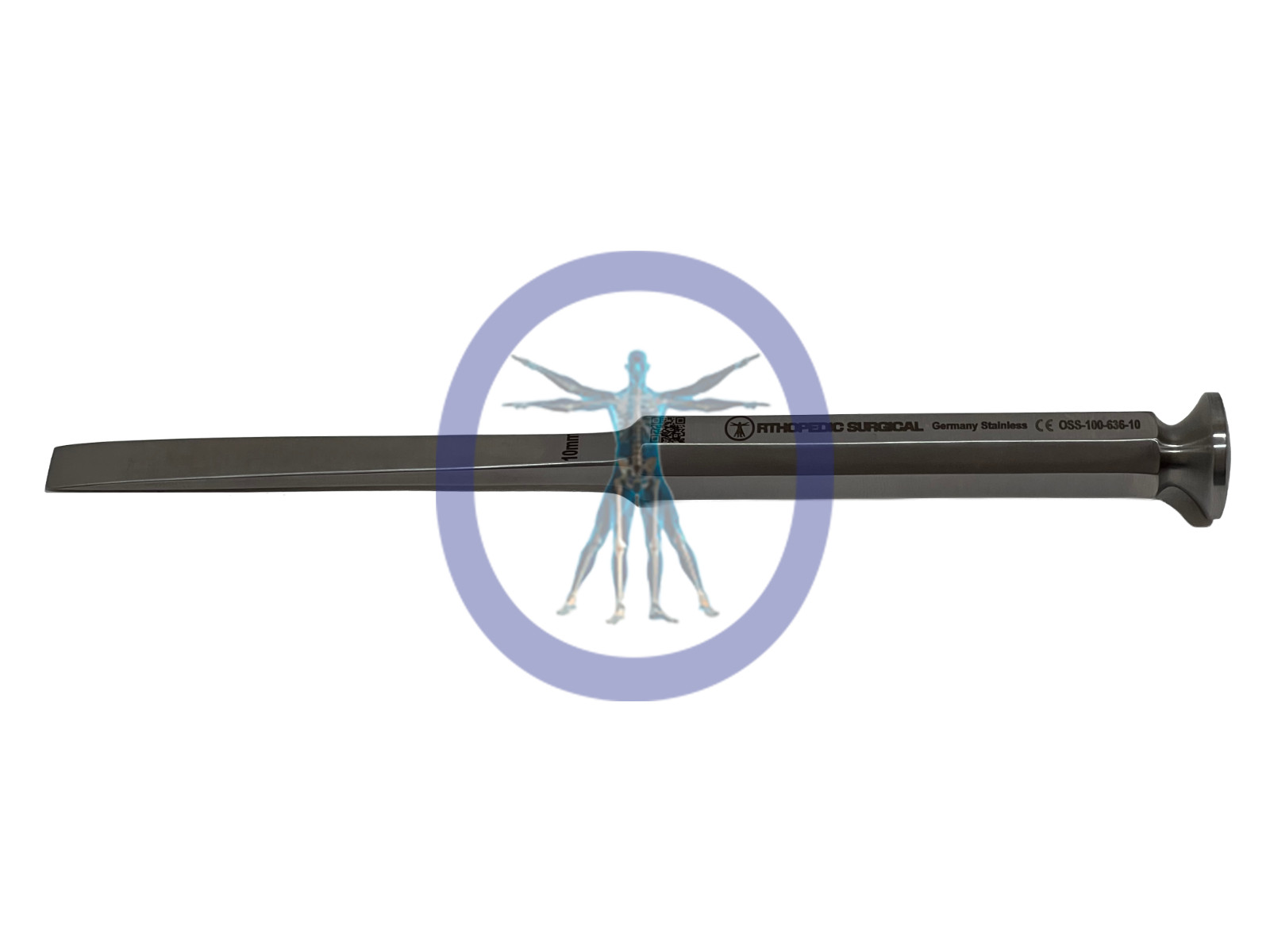 Orthopedic Surgical Stille Osteotome 8” Straight, 10mm *NEW*