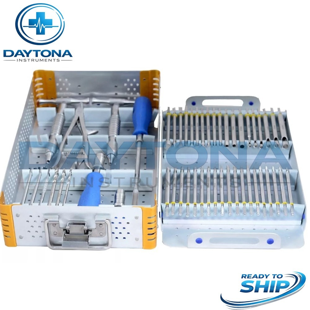 49pc Broken Screw Removal Set Orthopedic Surgical Instrument Kit