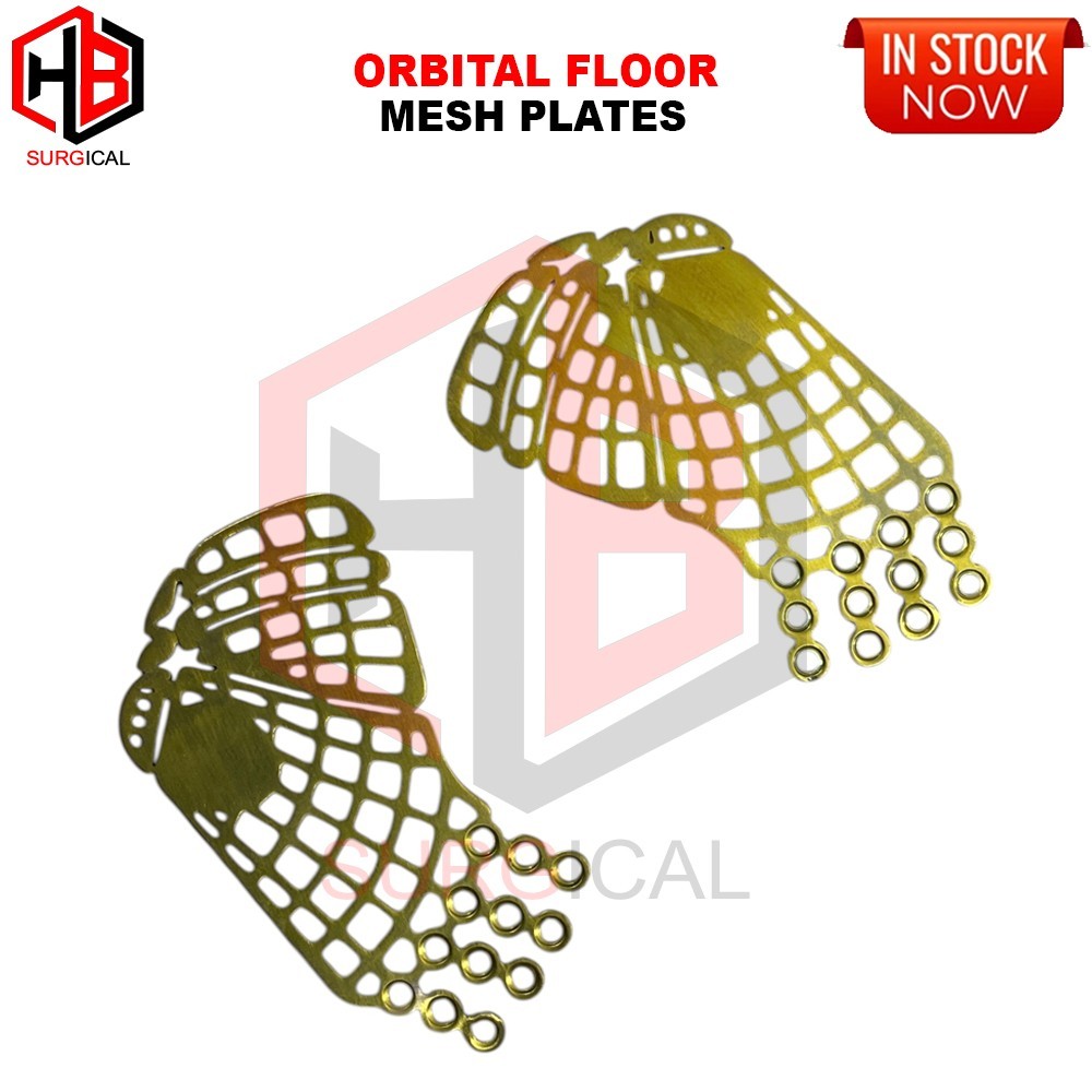 Orbital Floor (Eye) Mesh Plates Titanium Left , Right 2 Pcs