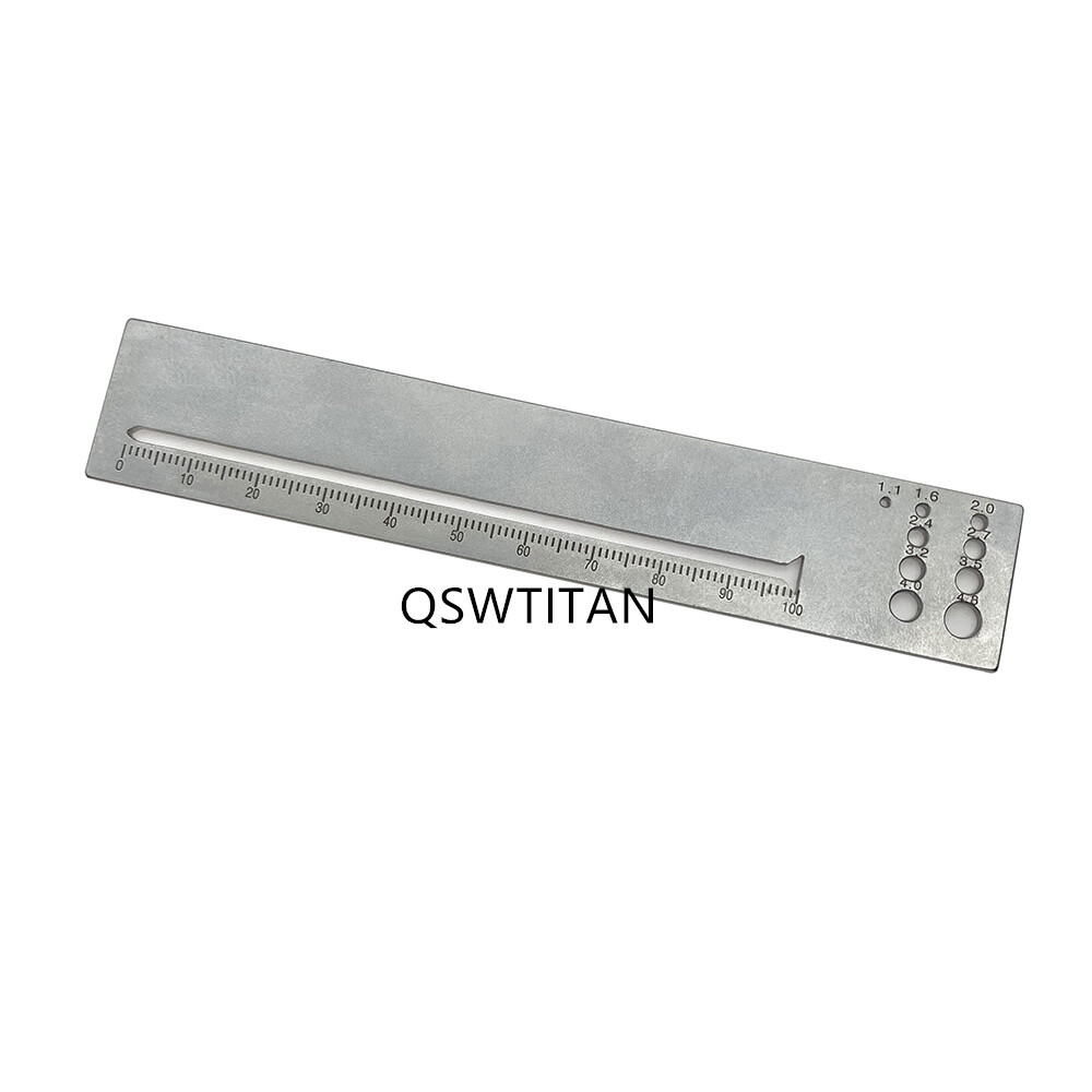 Bone Measuring Ruler Kirschner Wire Bone Screw Diameter Length Measuring Ruler