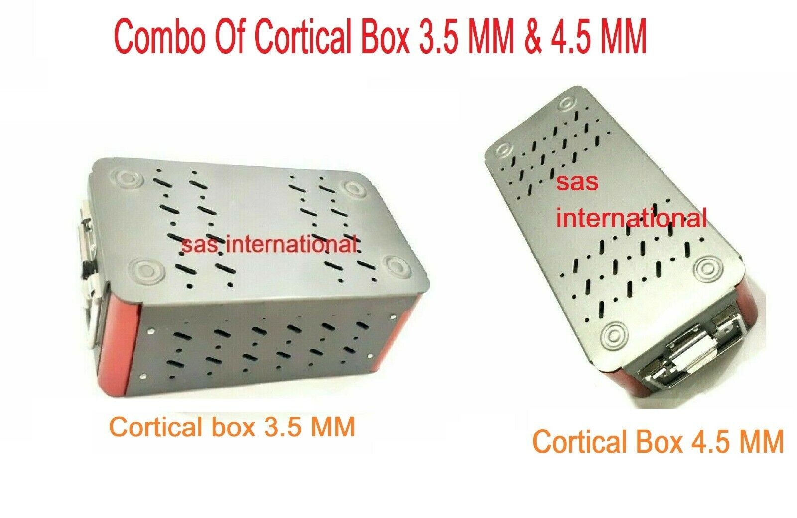 Orthopedic Combo of Cortical empty case box 3.5mm and 4.5mm