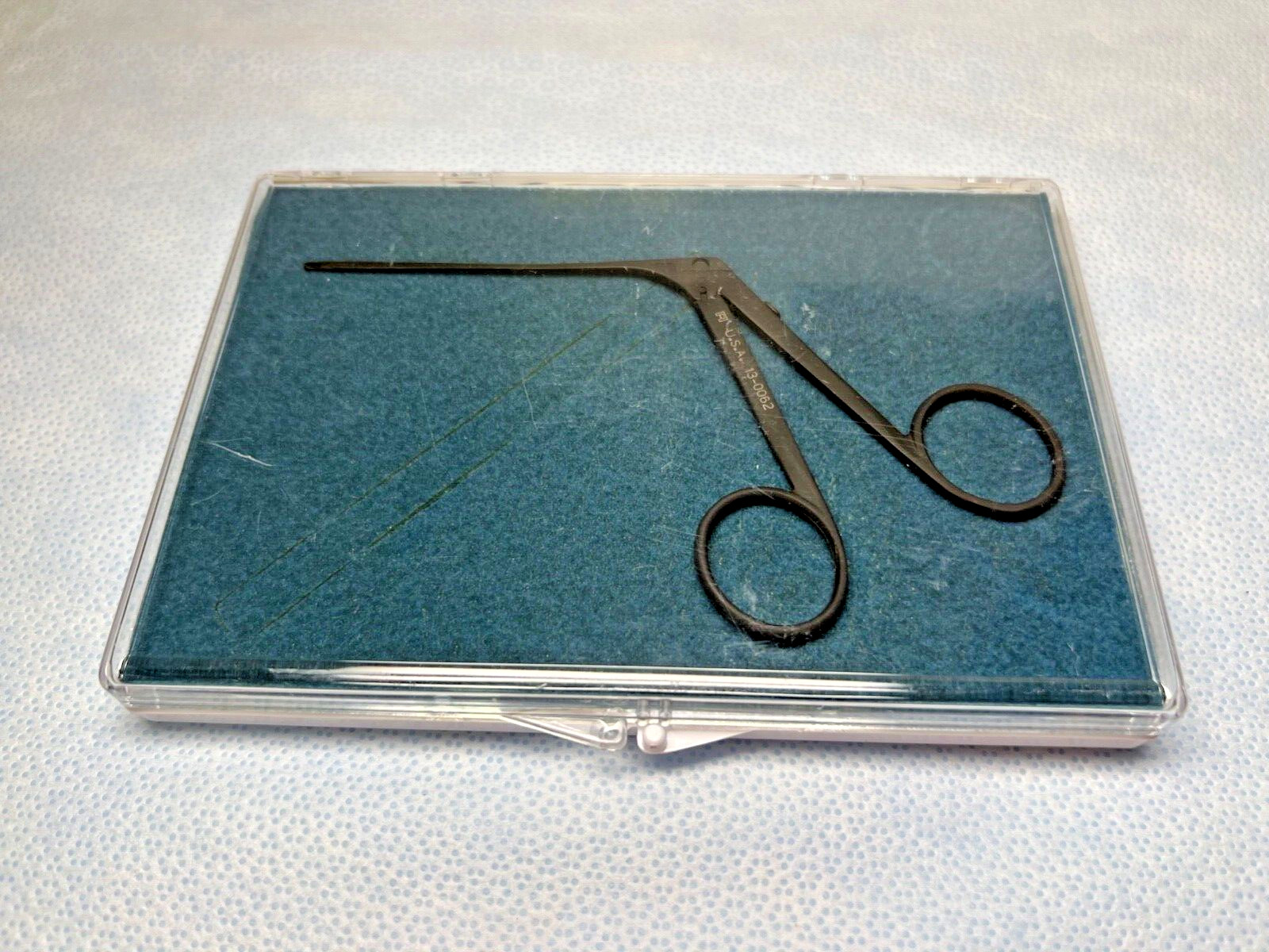 Richards 13-0062 Wire Closure Forceps 2.7″ Up Angle Jaw w/ Case