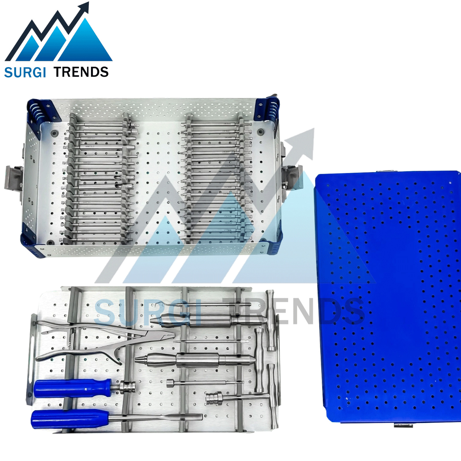 Broken Screw Remover Instrument Set 48 Pcs Orthopedic Surgi Extraction Kit + Box