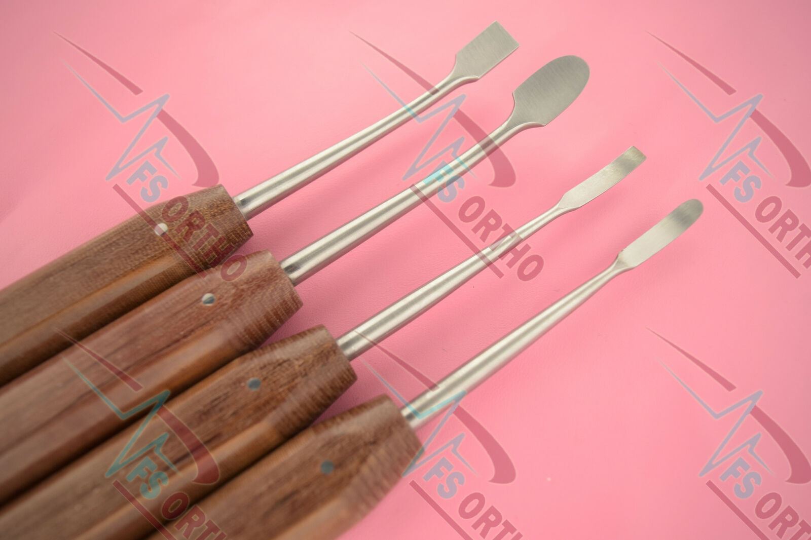 Periosteal Bone Elevator Fiber Handle Set of 4 Pcs Orthopedic Instruments