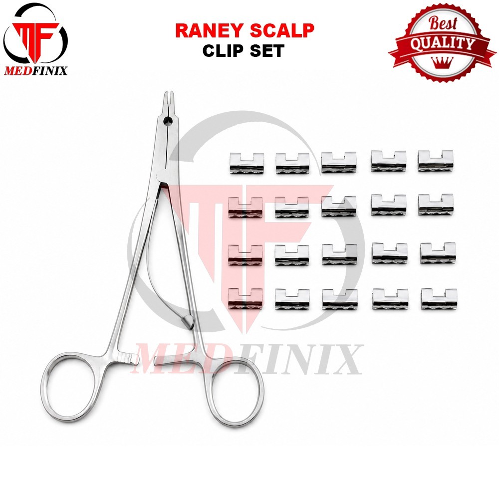 Raney Scalp Clip Applicator Plus 30 Pcs Clips Surgical & Orthopedic Instruments