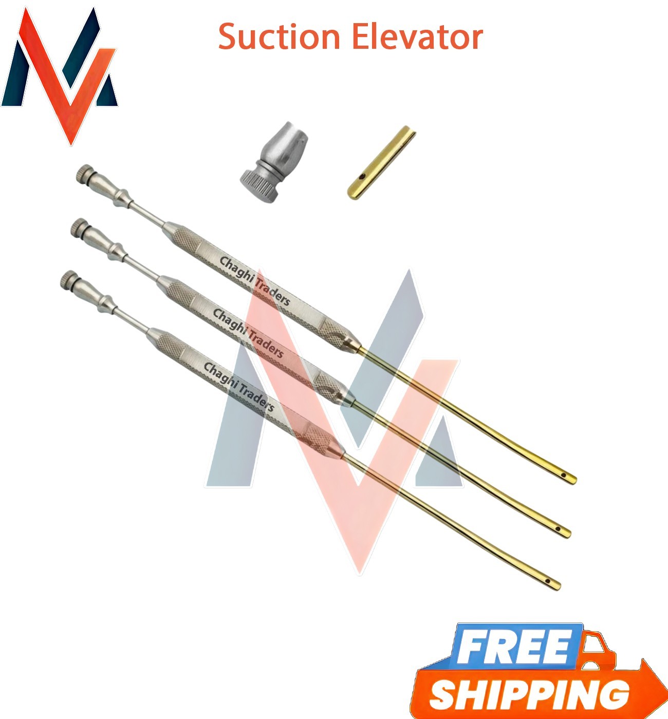 5 Gorney Freer Septum Suction Elevator 3 PCs Set ENT Plastic Surgery Endoscopic