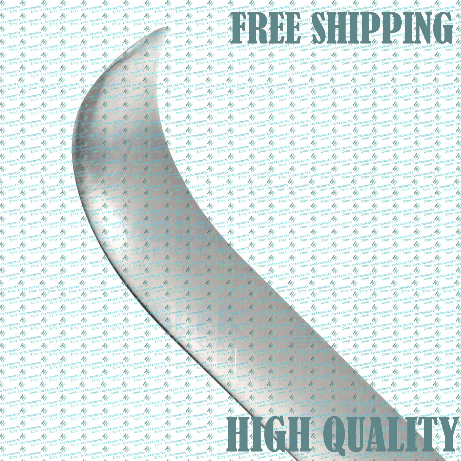 10 Freer-Obwegeser Periosteal Elevator – 8.5’’ Double-Ended, Curved, 6.5mm Blade