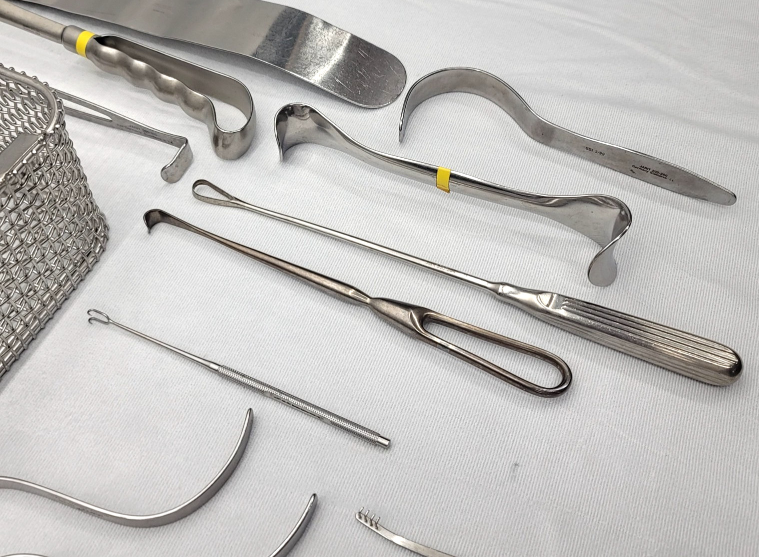 57 Piece General Surgical Set Aesculap Jarit with Basket