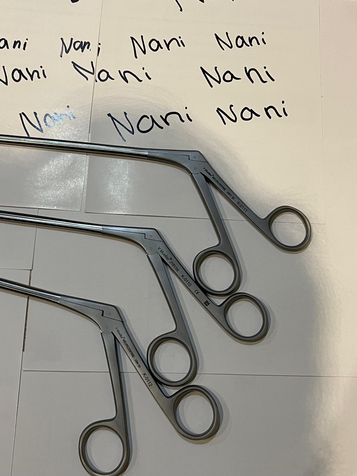 V.Mueller Surgical Set of 3 Rongeurs straight ,up and ,down