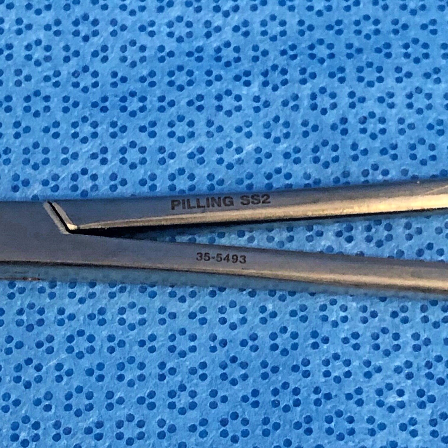 Pilling 35-5493 Hallman Tunneling Curved Serrated 14 5/8″ Forceps