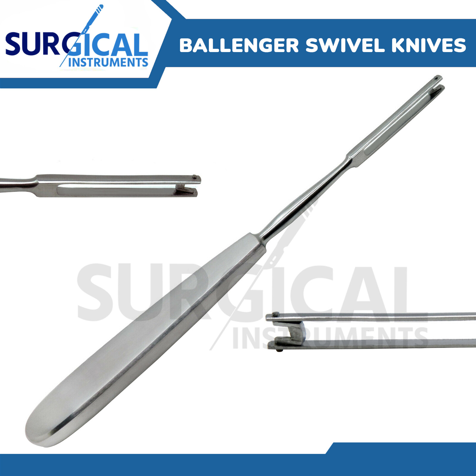 BALLENGER Swivel KNF 3mm BLADE Surgical Instruments Stainless Steel German Grade
