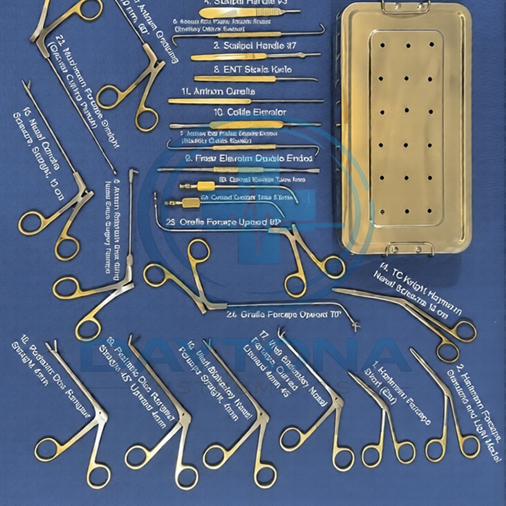 Fess Instruments Set Endoscopic Sinus Surgery A+ German Steel ENT Instruments Se