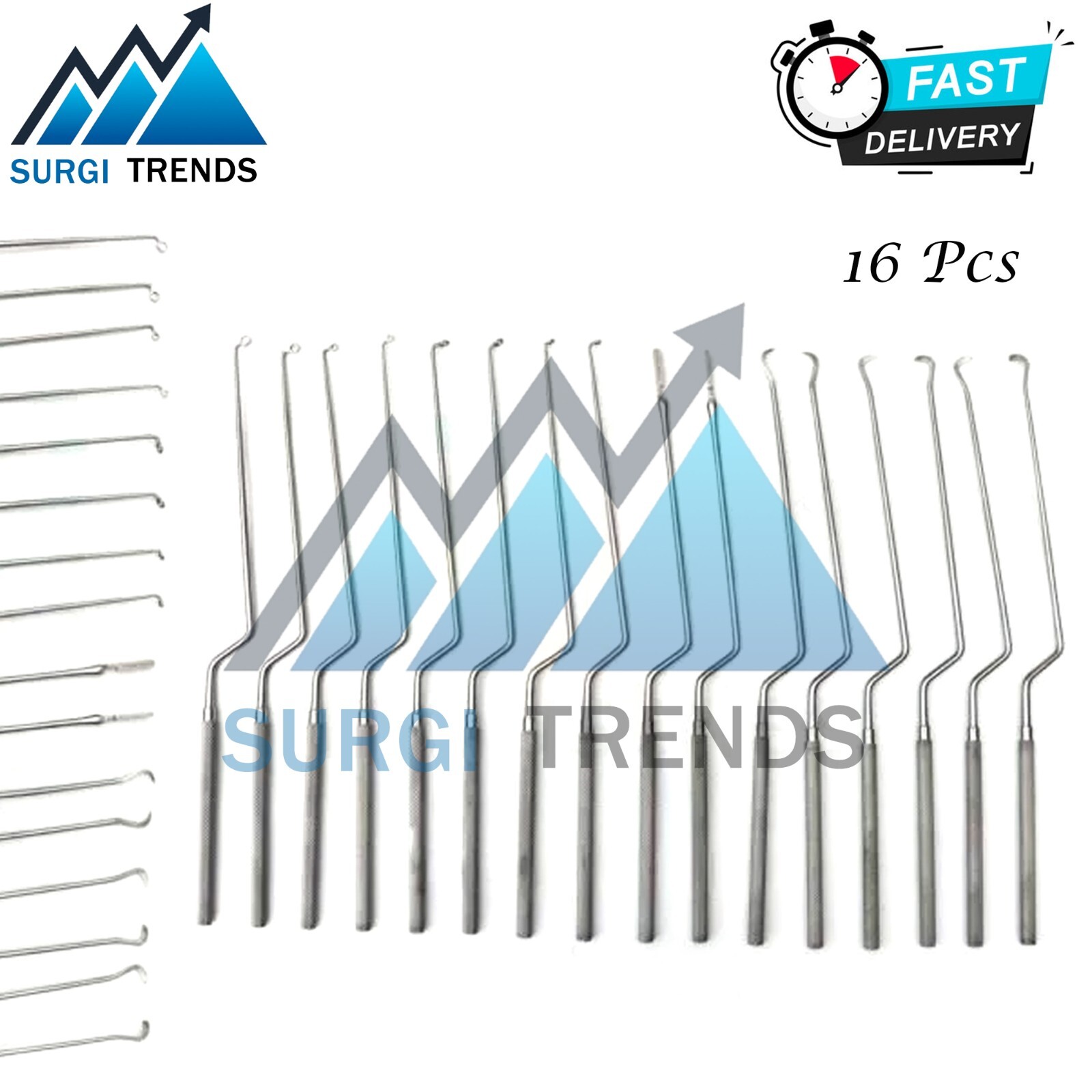 Hardy Pituitary Neuro Curettes Set Of 16 Surgical Instruments Transsphenoidal