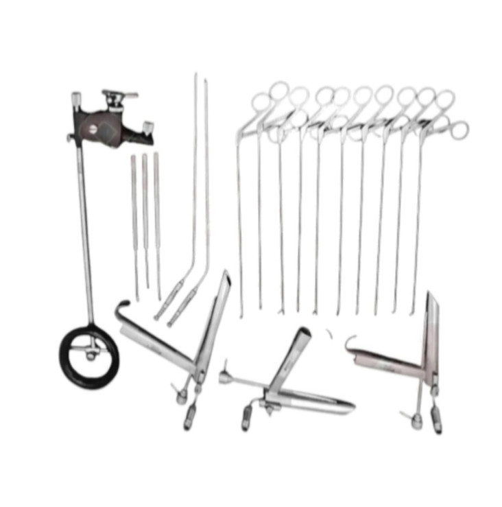 Pedestal Larngoscoppe Set Micro Laryngeal Surgery ENT Endoscopic Instruments