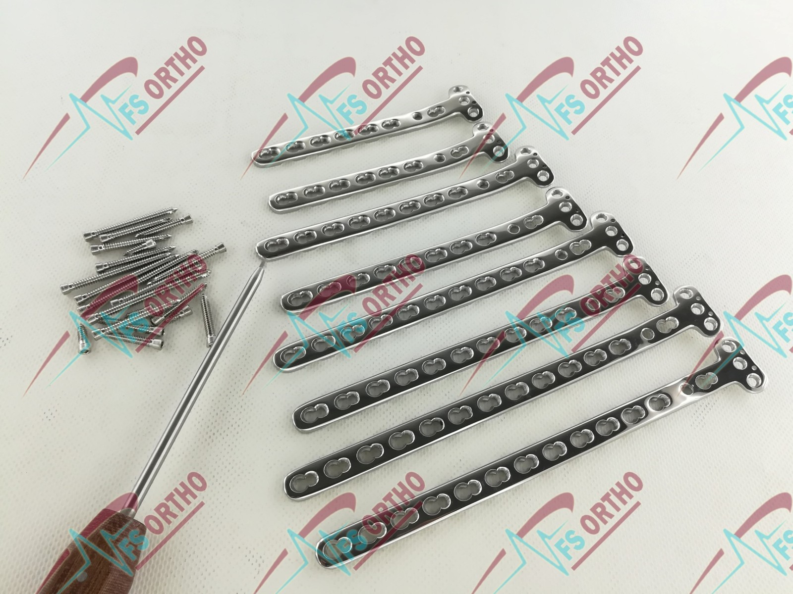 Locking Proximal Medial Tibiä 3 to 13 Hole Plate L & R & 3.5mm screw (97 Pc) SS