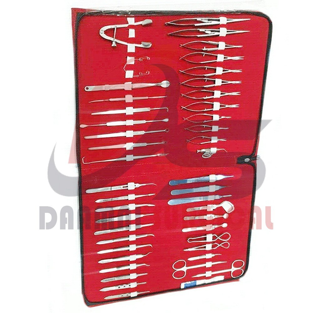 Ophthalmic Eye Micro Surgery 46Pcs Surgical Instruments Set Complete Surgery Kit