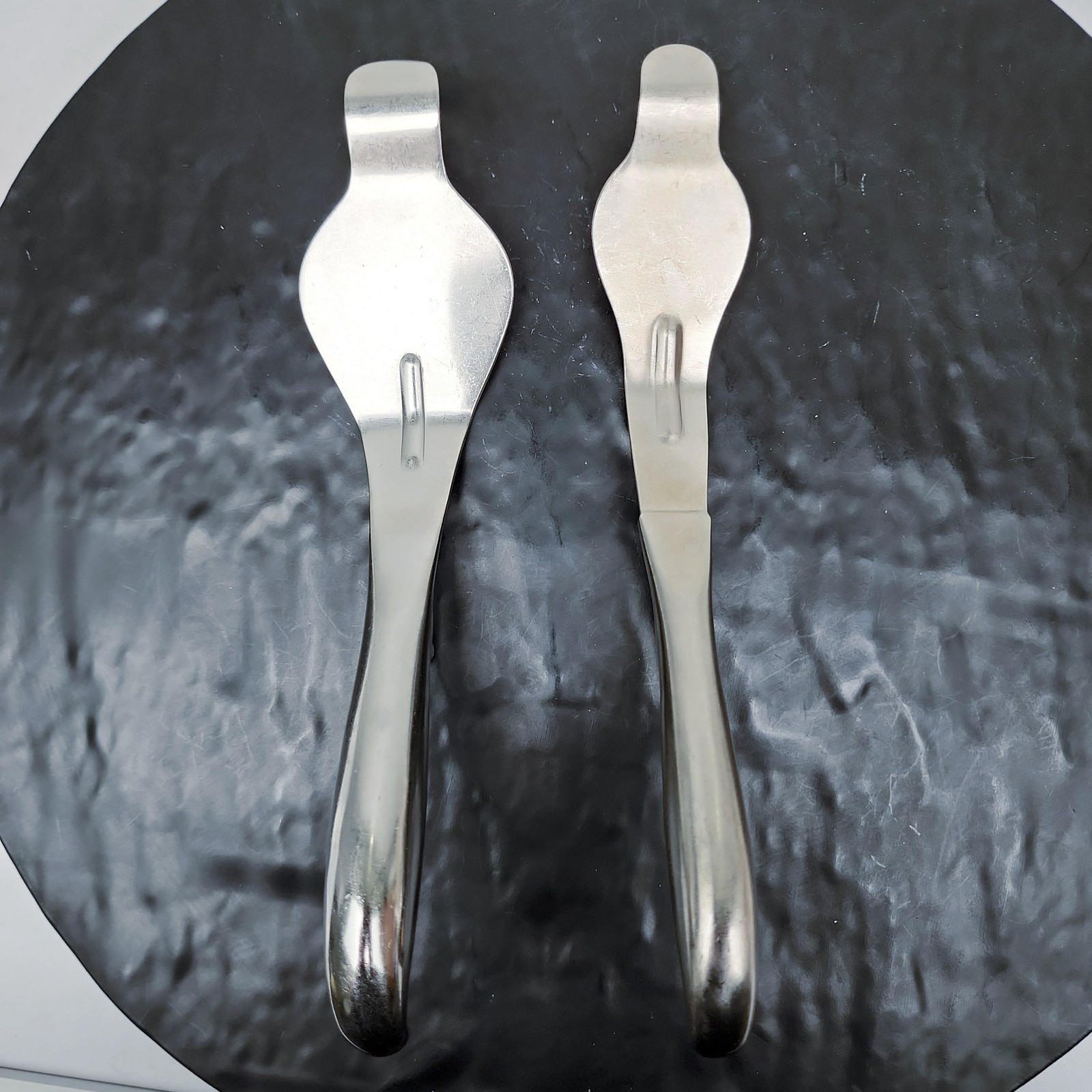 Aesculap MD563+Jarit 225-402 Tibia Retractor Lot of 2 Used Stainless Germany