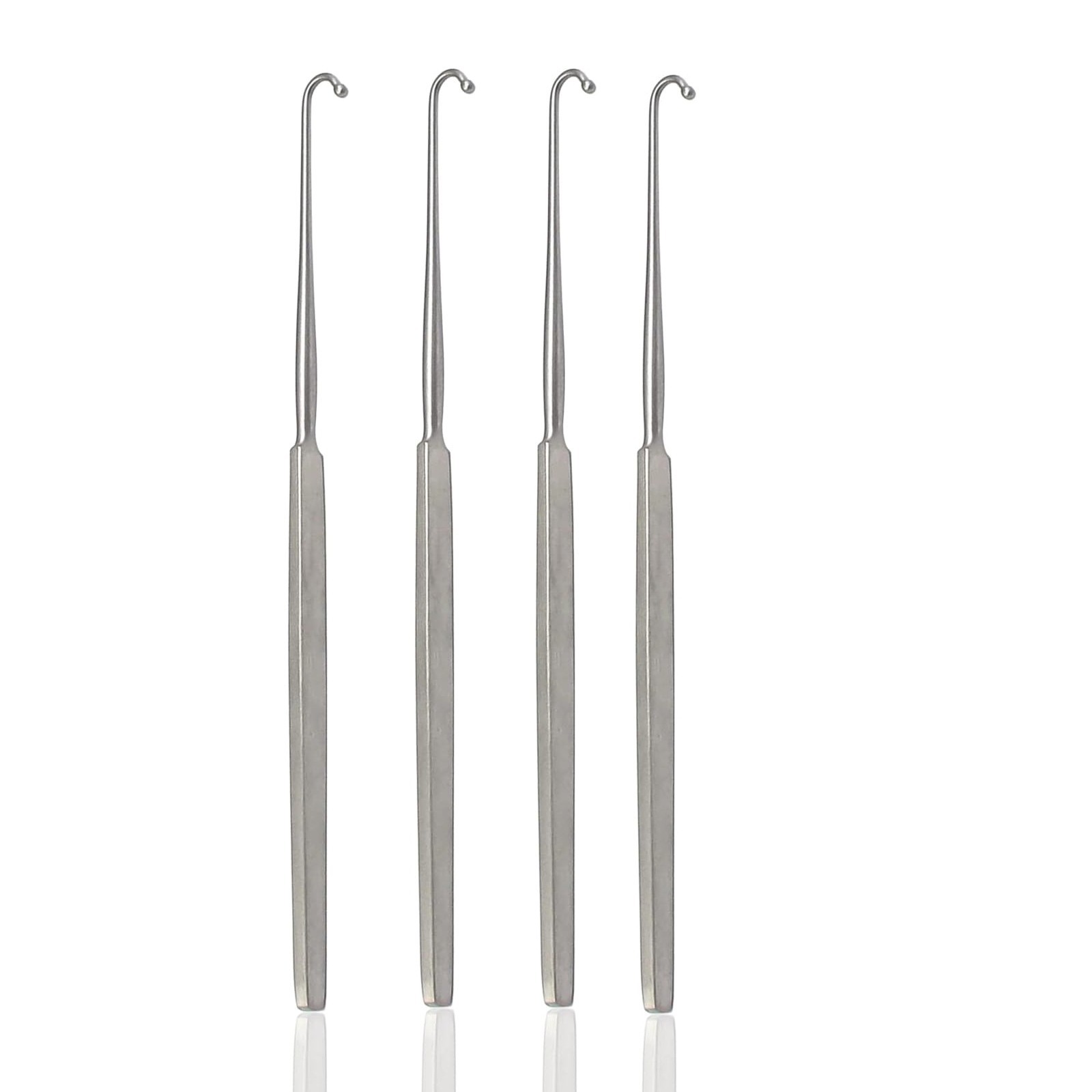 4 Pcs Ovaries Removal Spay Snook Hook Surgical Veterinary Vet Instruments