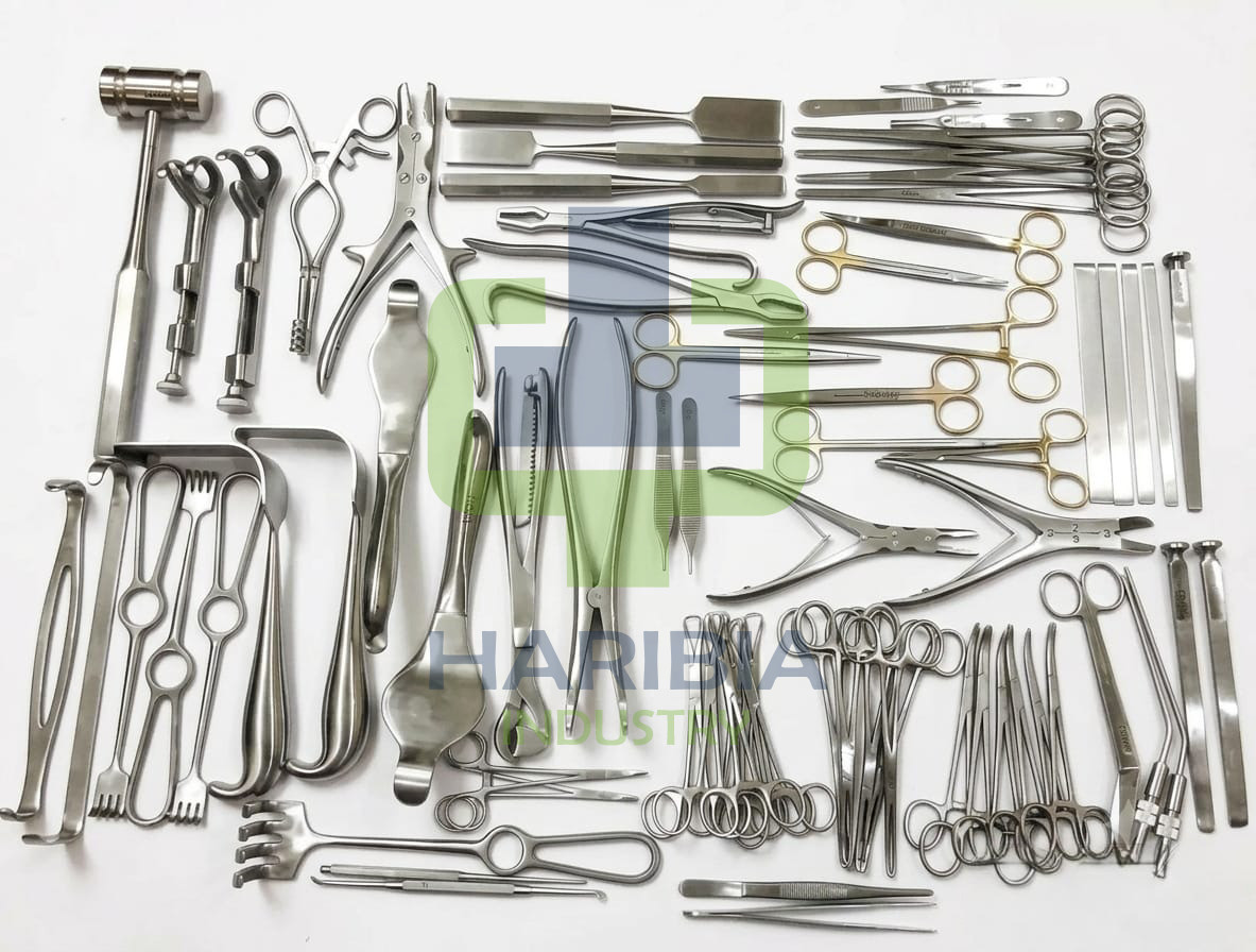 Basic Major Orthopedic Lot Of 74 Pcs Set Surgical Instruments