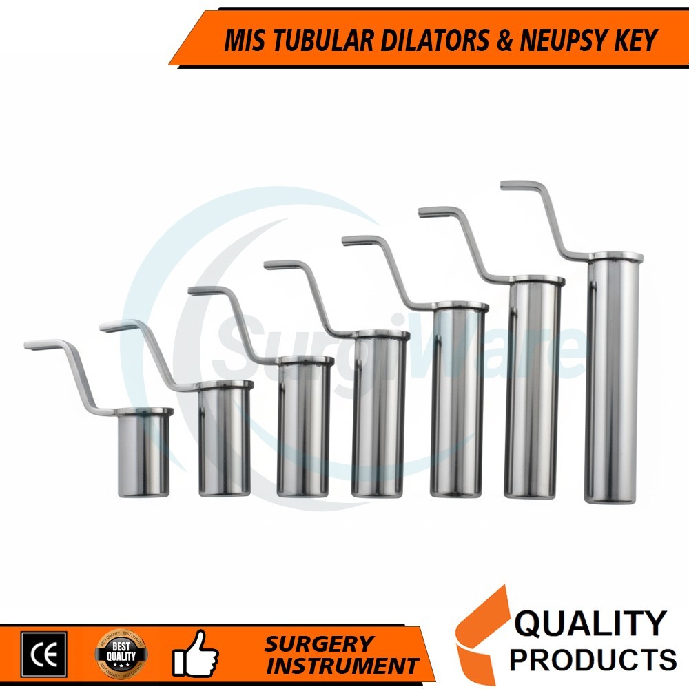 MIS Tubular Retractor Dilators+Neupsy Key Silver 27-29mm Surgery Instruments
