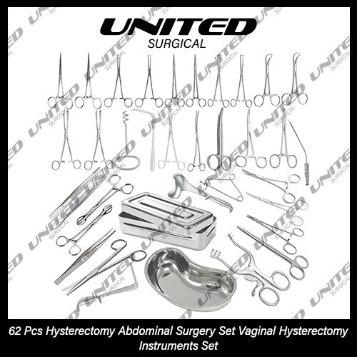 Hysterectomy Abdominal Surgery Set 62 Pcs Vaginal Hysterectomy Instruments Set