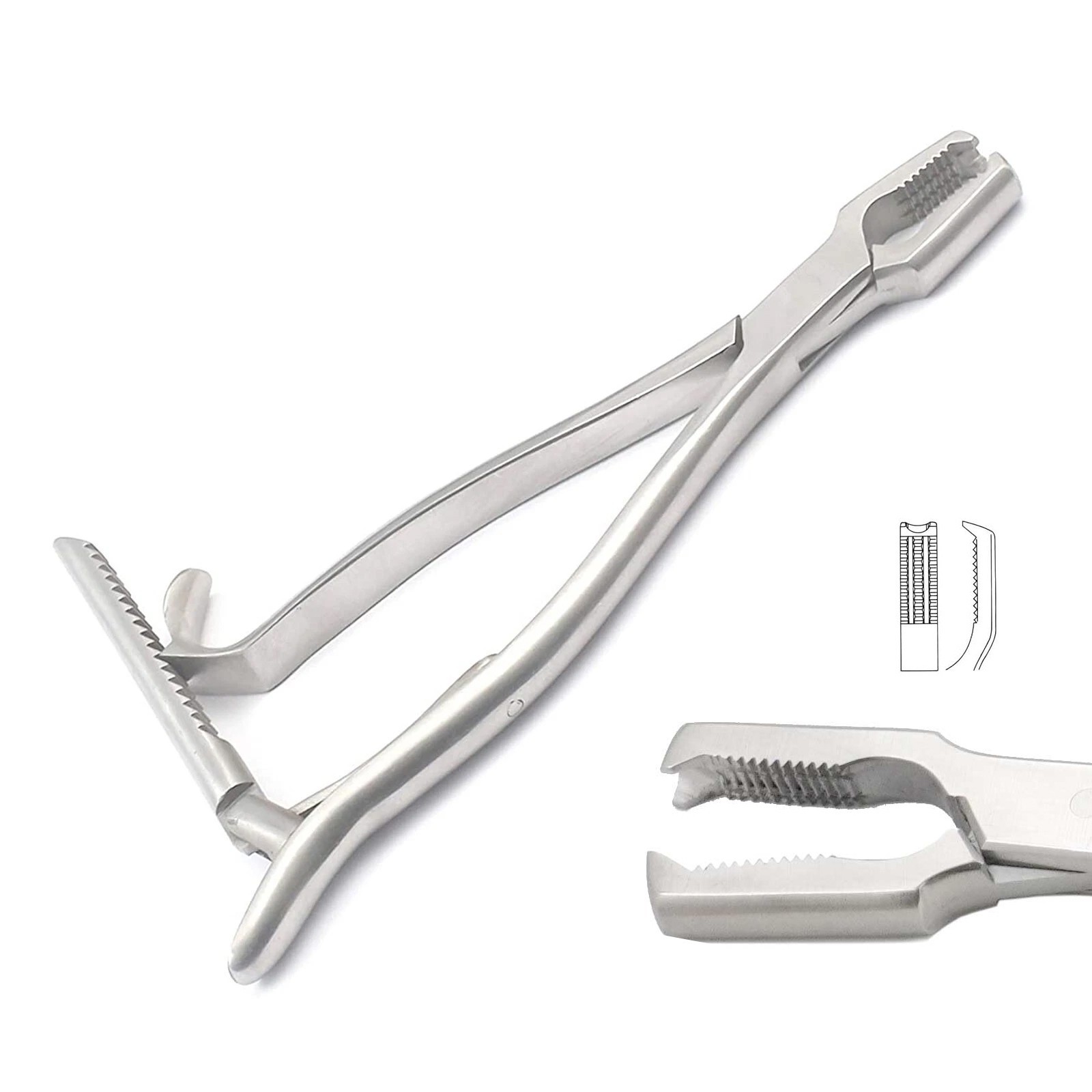 Kern Bone Holding Forceps 6″ With Ratchet Orthopedic/ Veterinary Instruments