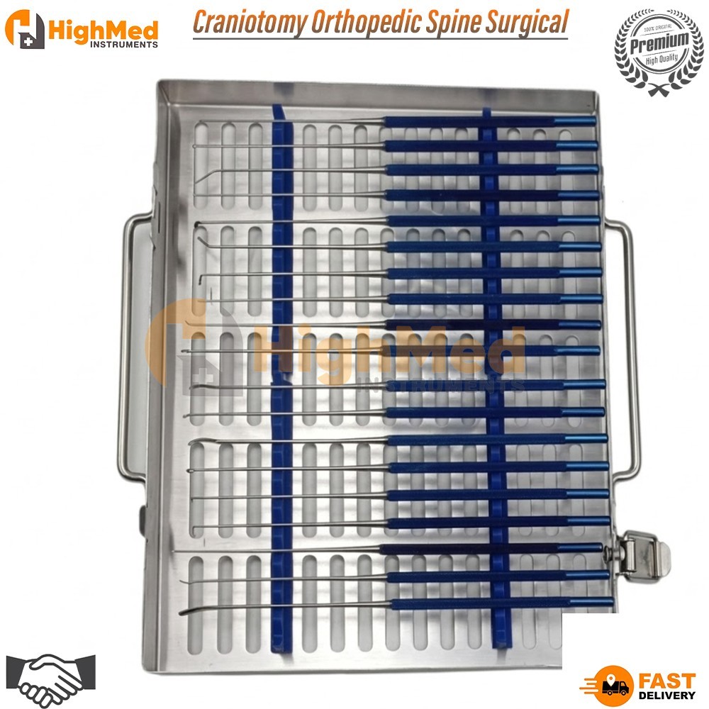 Basic Craniotomy Orthopedic Spine Surgical Instrument 33 Pcs Set Premium Quality