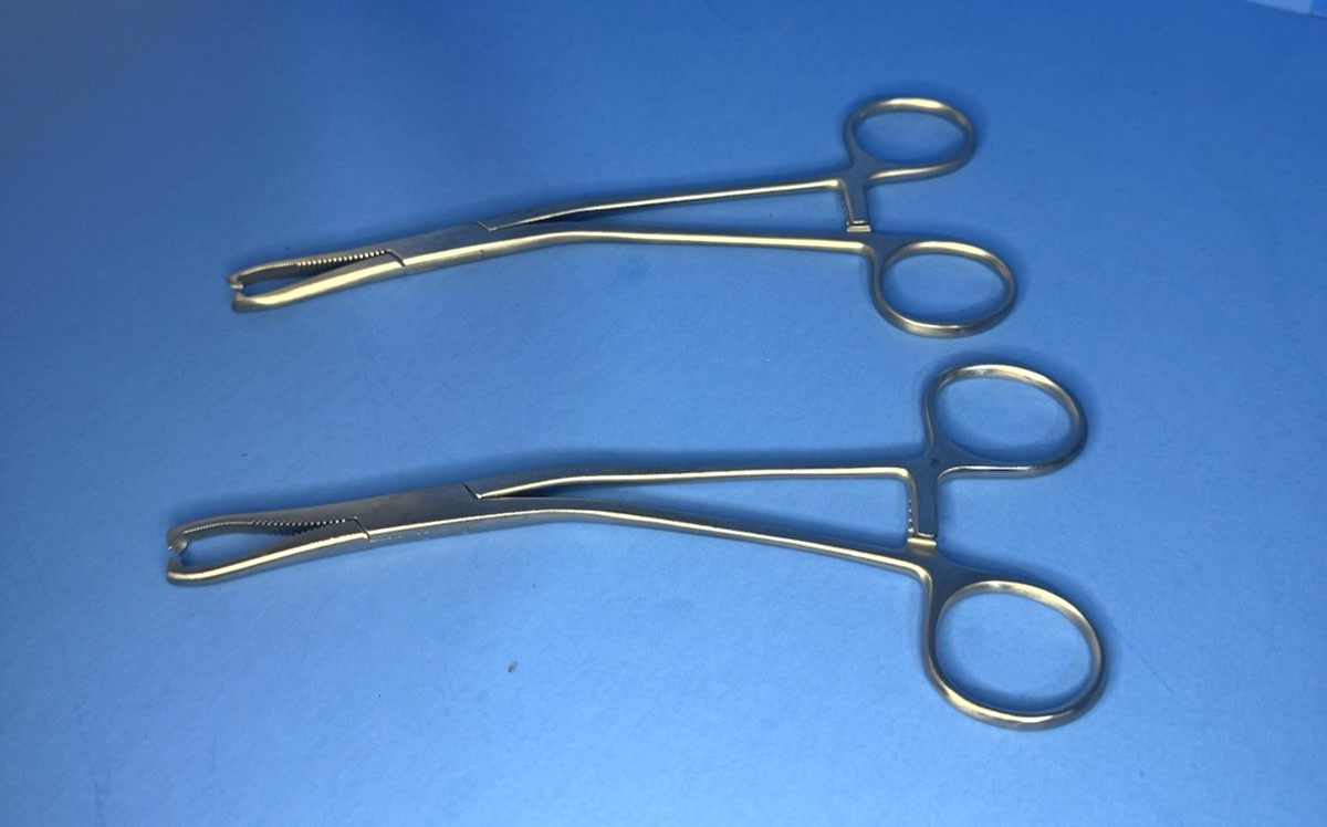 (Lot of 2) Jarit 270-175 Dingman Cartilage Clamp Delicate 7-1/2′