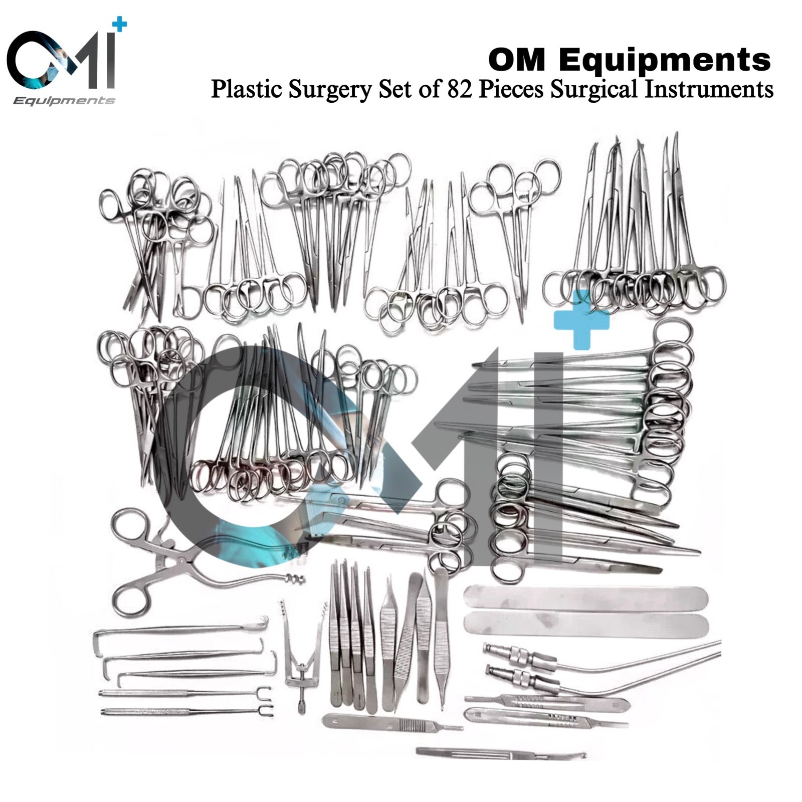 82 Pcs Plastic Surgery Set of Surgical instruments Premium Grade Stainless Steel