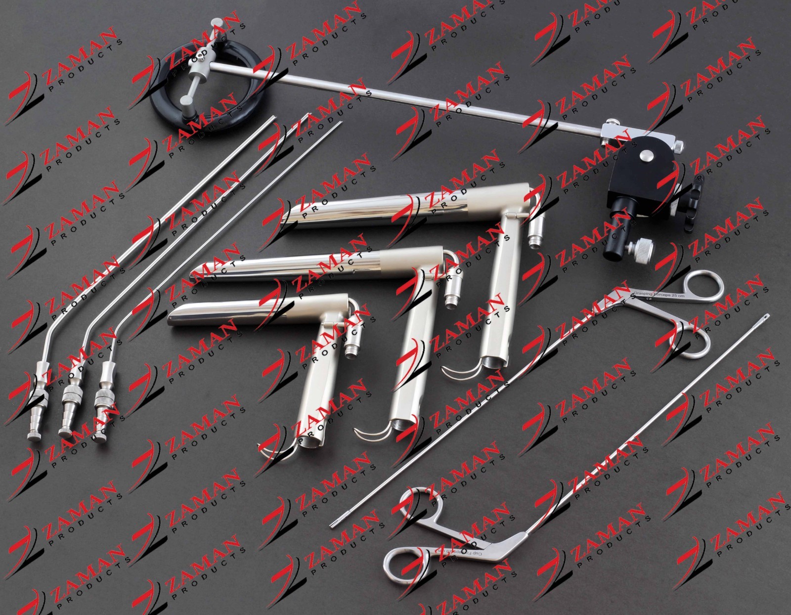 Fiber Optic Operating Laryngoscope Rigid direct 9 PCs set By Zaman Products