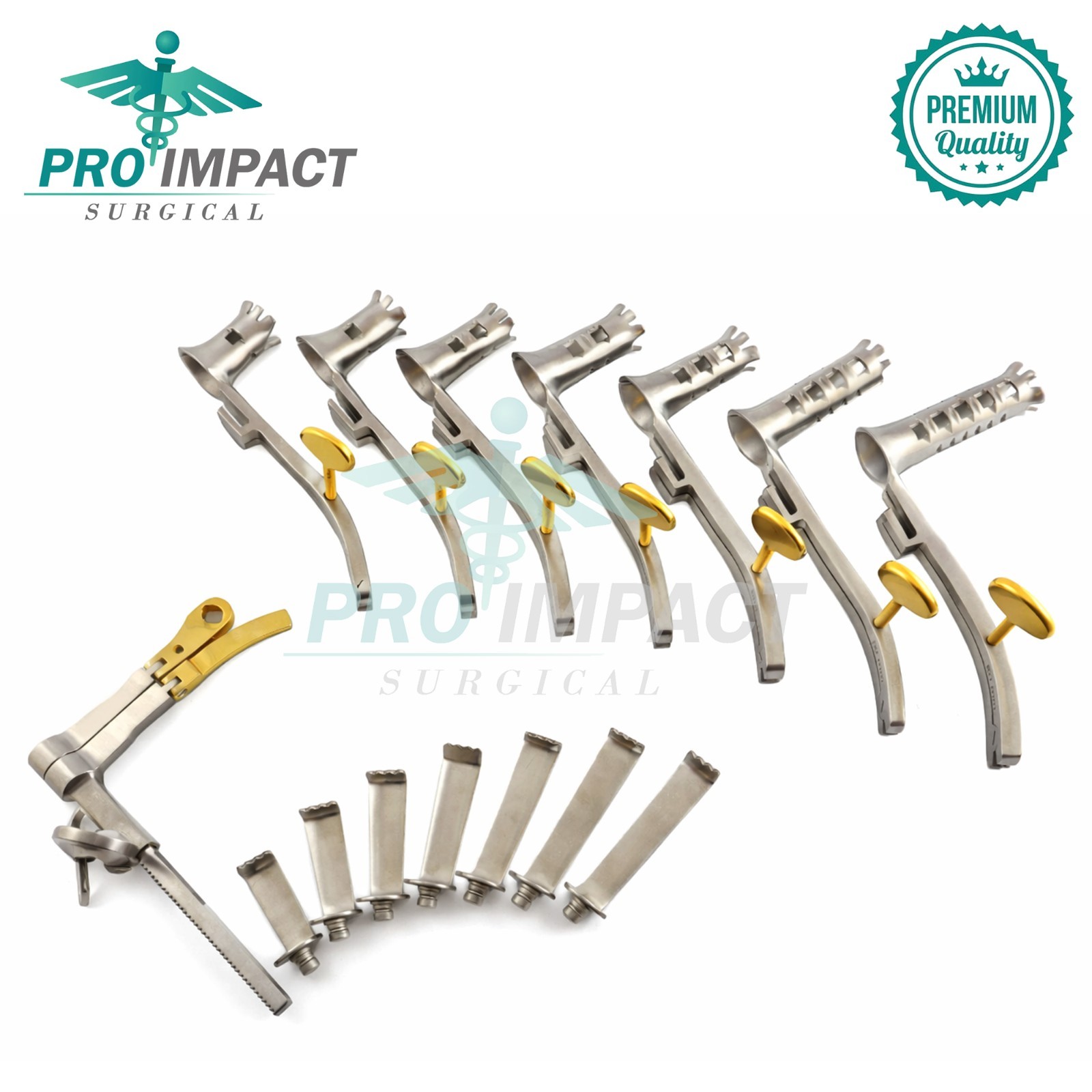Caspar Micro Lumbar Discectomy Retractor 15 PCs Set Spinal Surgery Instruments