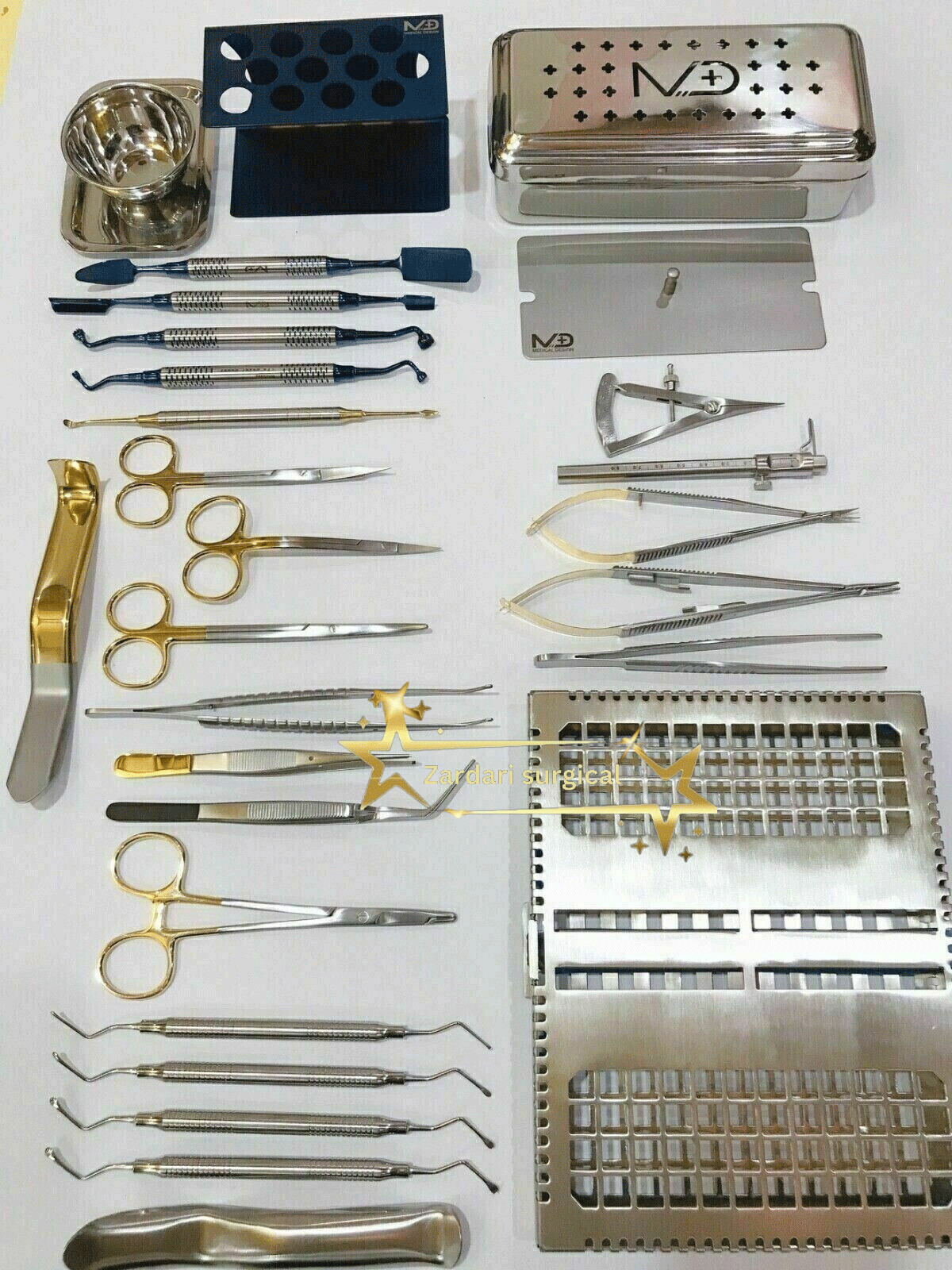 Dental PRF Box Kit 28 pcs Set Bone Surgery Instruments Implant Surgical