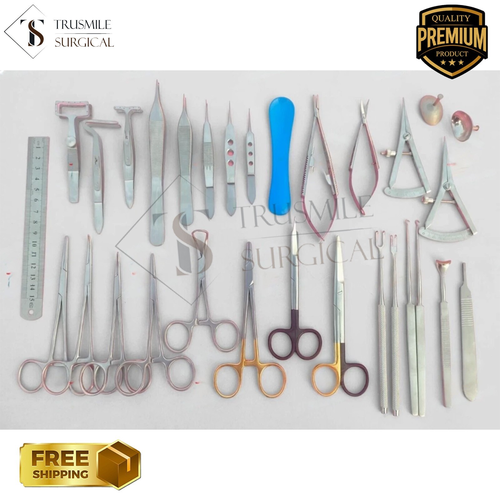Blepharoplasty Eye Surgery Set Instruments Ophthalmic Ophthalmology 30 Pcs Set