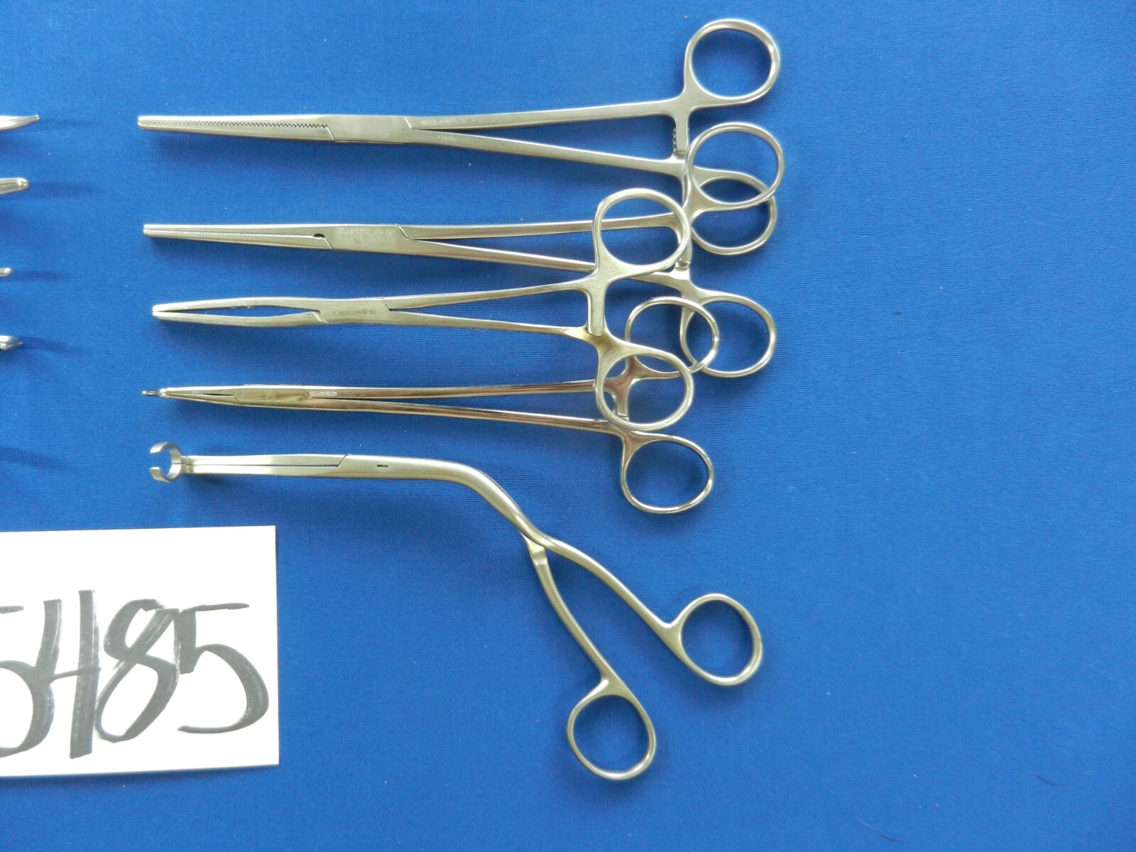 E5485 V. Mueller Aesculap Pilling Lot of 10 Straight & Curved Forceps 17-20.5cm
