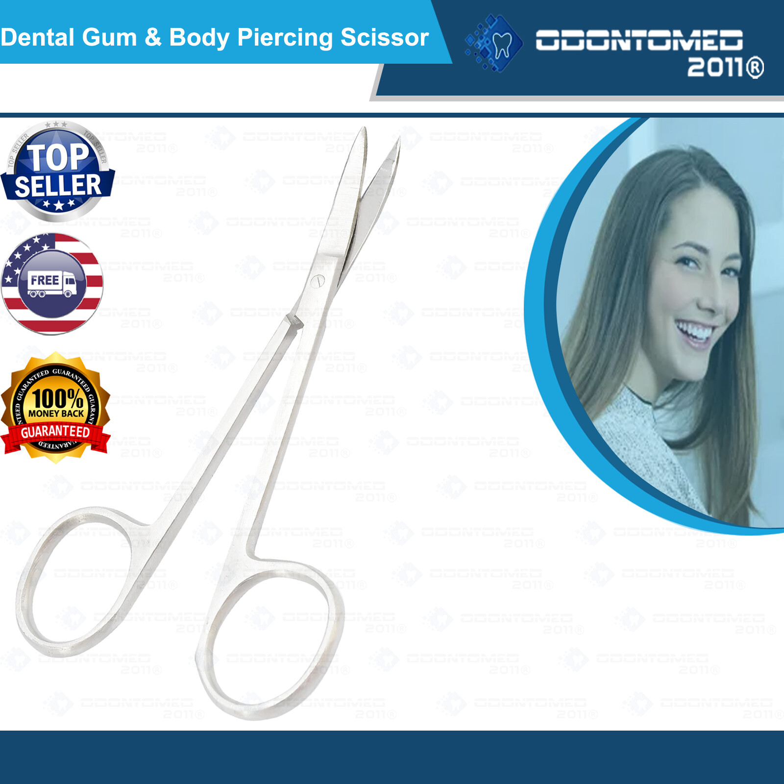 Professional High Quality 5 Pieces Different Scissors Surgical Instruments.