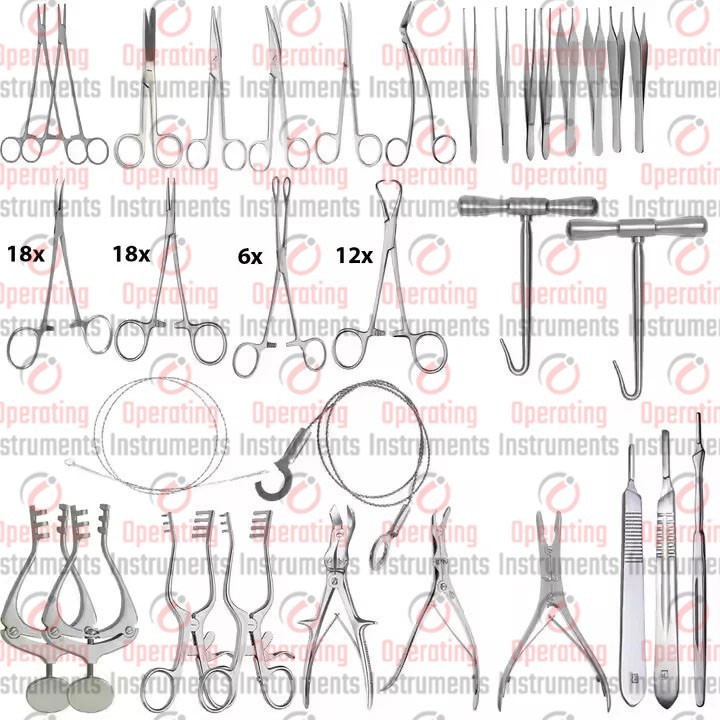 Cranial Brain Tumor Neuro Craniotomy Set 91Pcs Basic Neurosurgery Spinal surgery