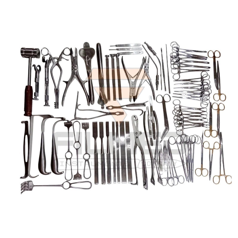 Basic Major Orthopedic Lot Of 74 Pcs Set Surgical Instruments