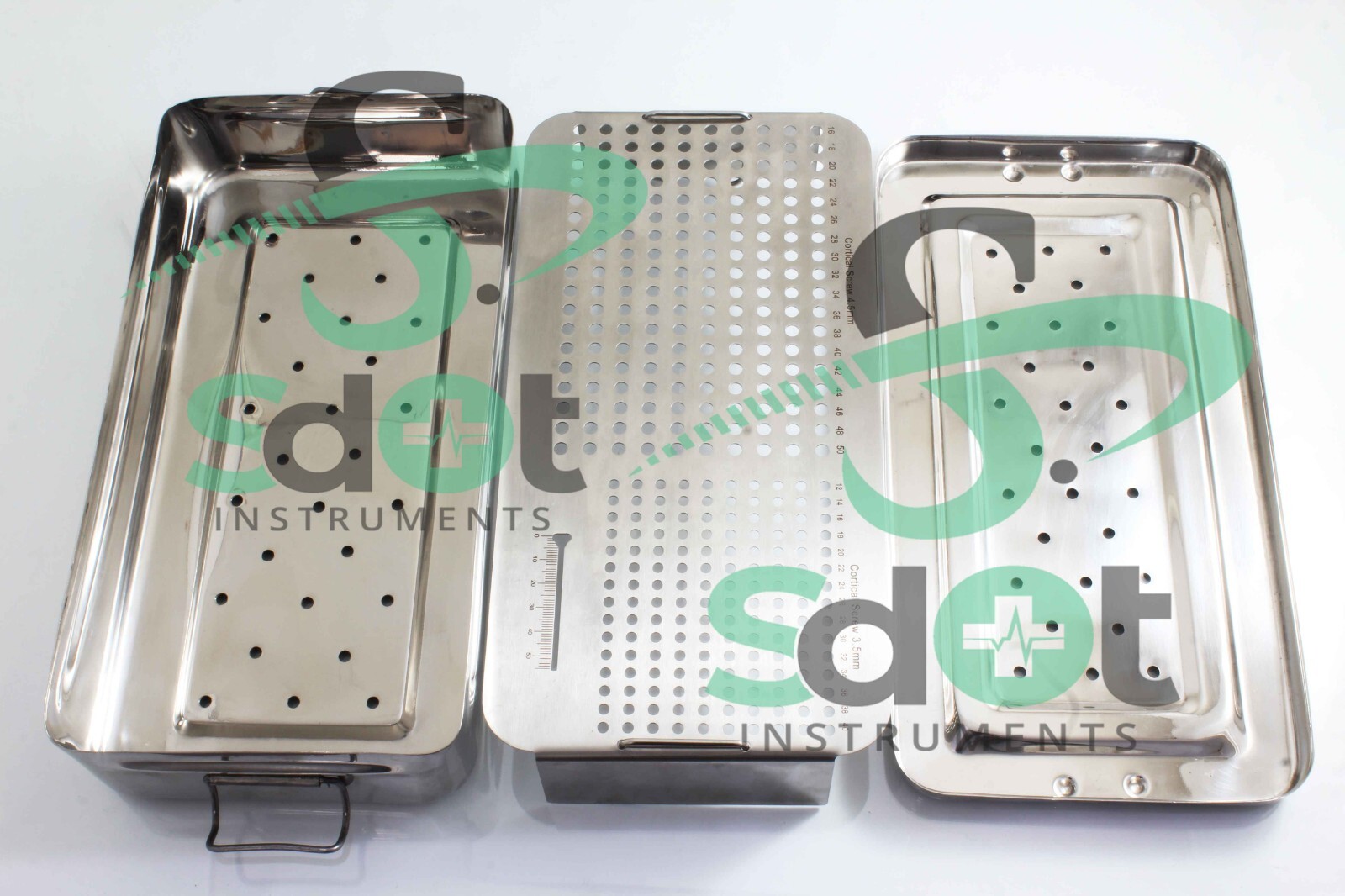 Cortical/Cortex Screws 3.5 & 4.5mm Screws Rack/Box Orthopedic Veterinary By SD