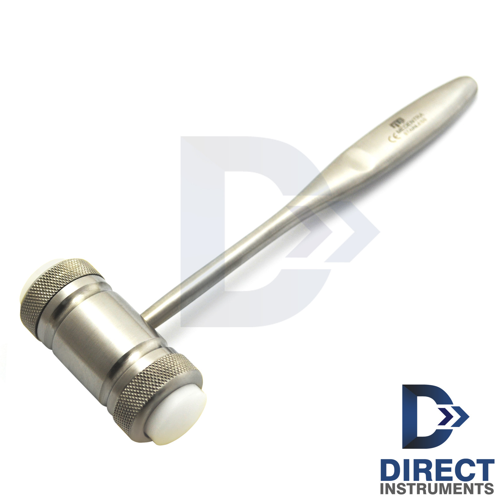 Dental Bone Mallet Hammer Implant Surgery Bone Grafting Crusher Mead Nylon Heads
