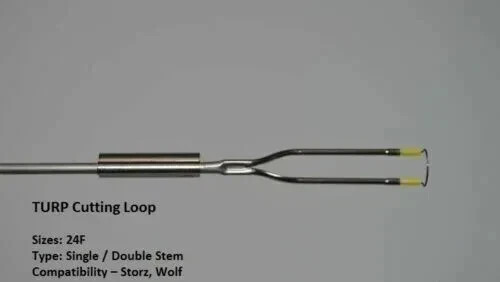 Resectoscope Loop Monopolar SINGLE STEM Cutting Electrode 24Fr (2.9mm)5 Pcs