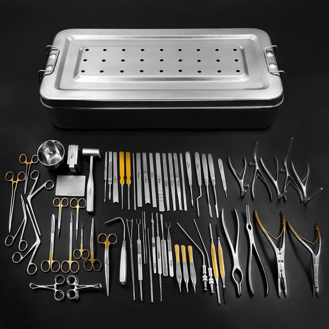 New Complete Rhinoplasty Instruments Set of 69 Pcs (Nose Job Surgery Kit)