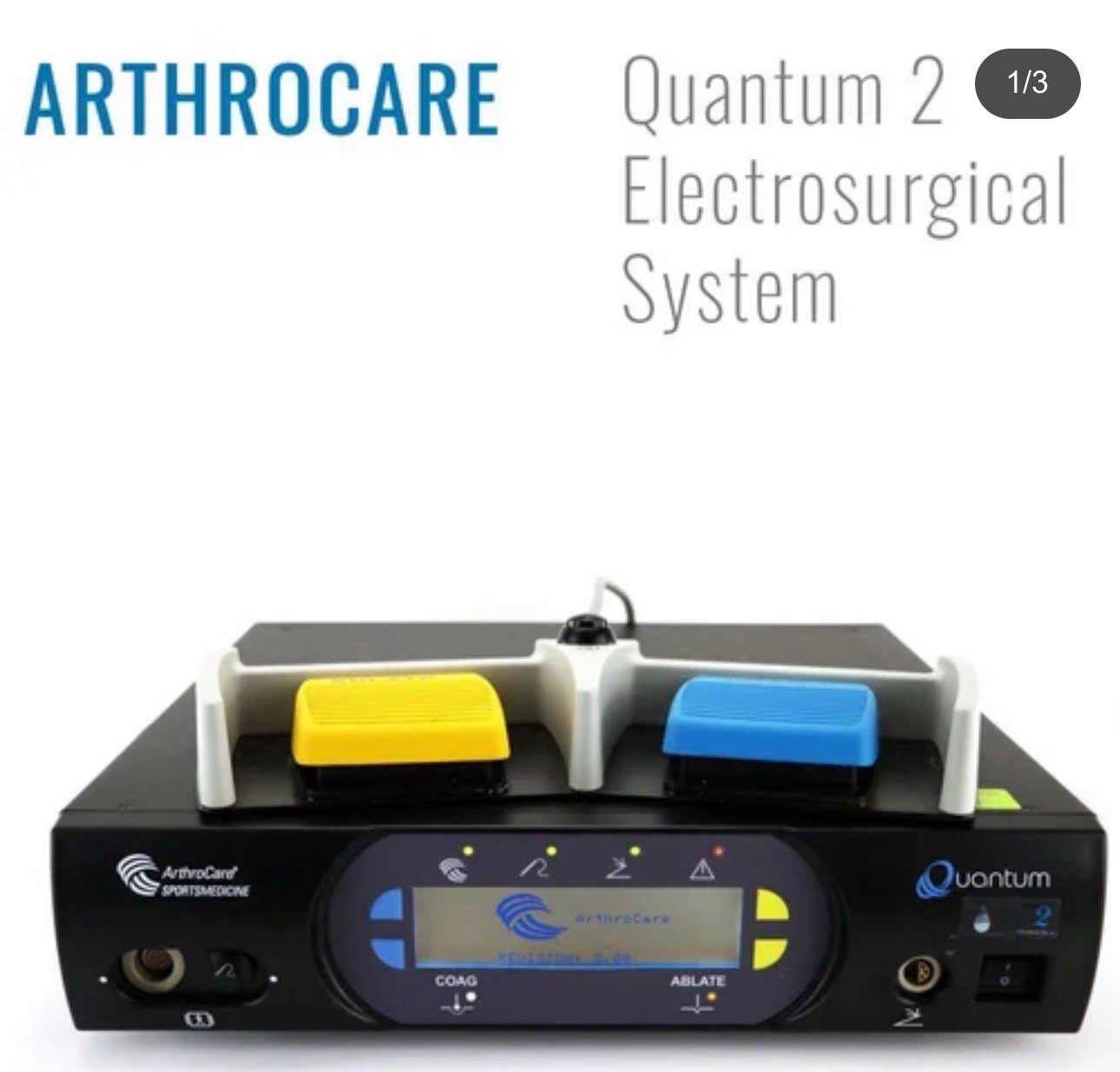 S&N ArthroCare Quantum 2 RF12000 ESU With FootPaddle (Wands Available)