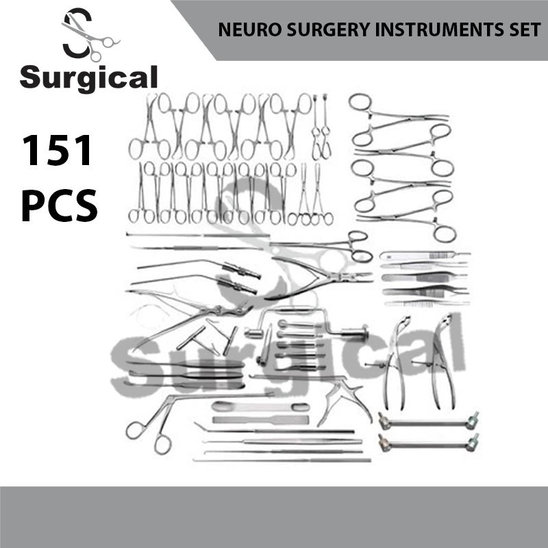 Set of 151 Pcs Neuro Surgery Instruments Stainless Steel Premium Grade
