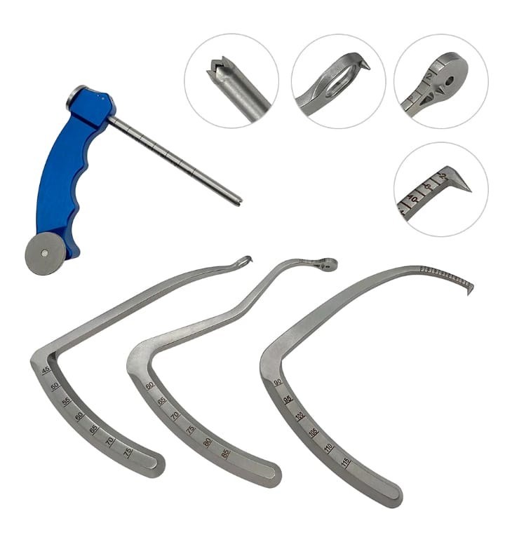 ACL /PCL C-type drill guide sight cruciate ligament localization system Tibial