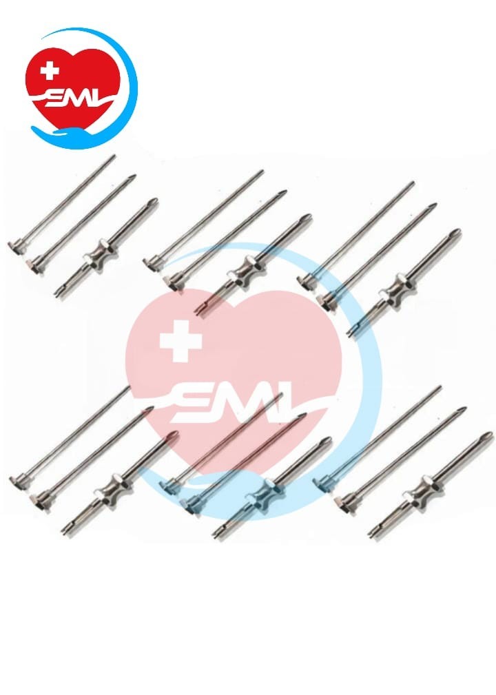 Set Of 6 HRT TROCAR 3.5mm And 4.5mm Cannula & Obturator