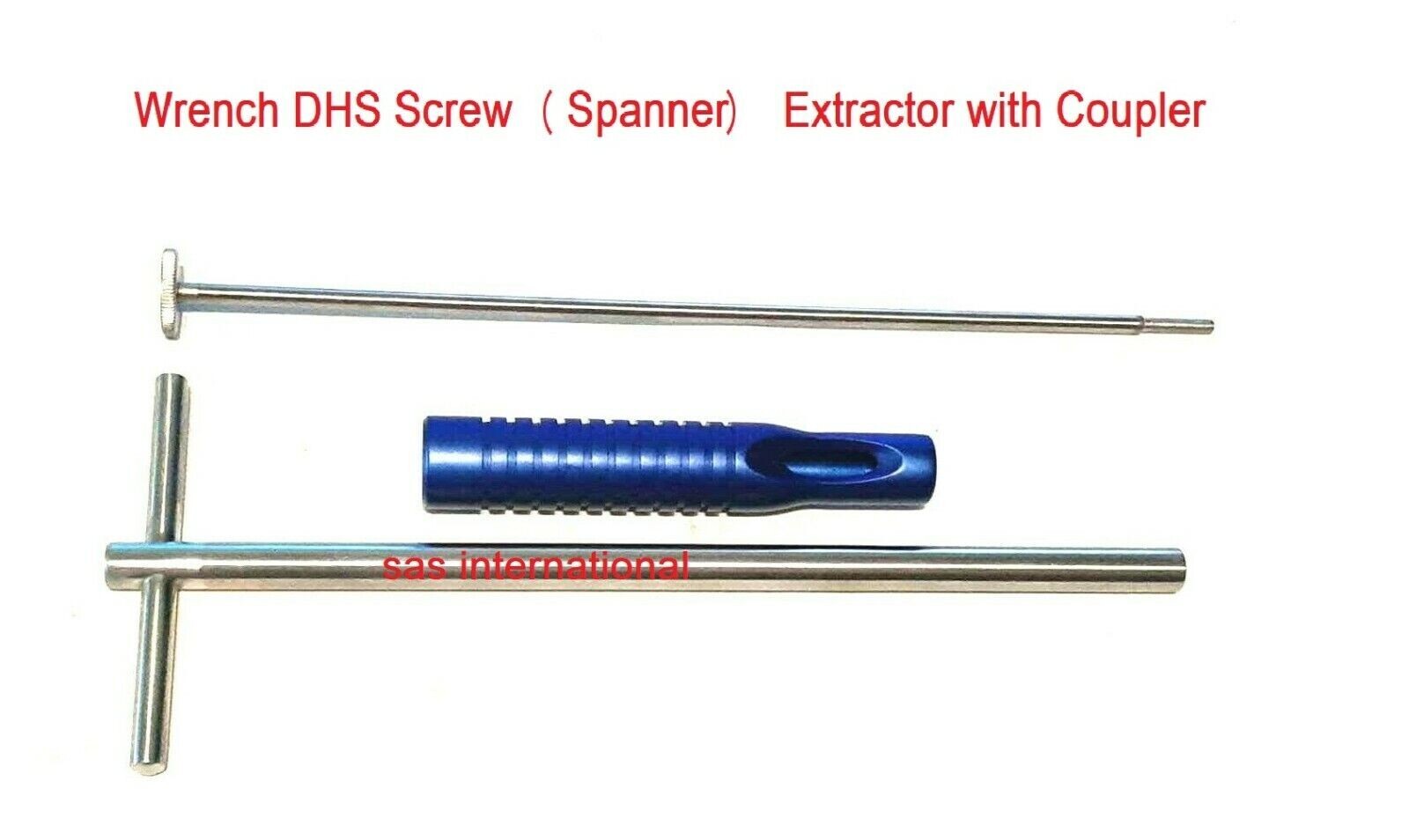 Wrench DHS Screw (Spanner) Extractor with Coupler Orthopedic Veterinary