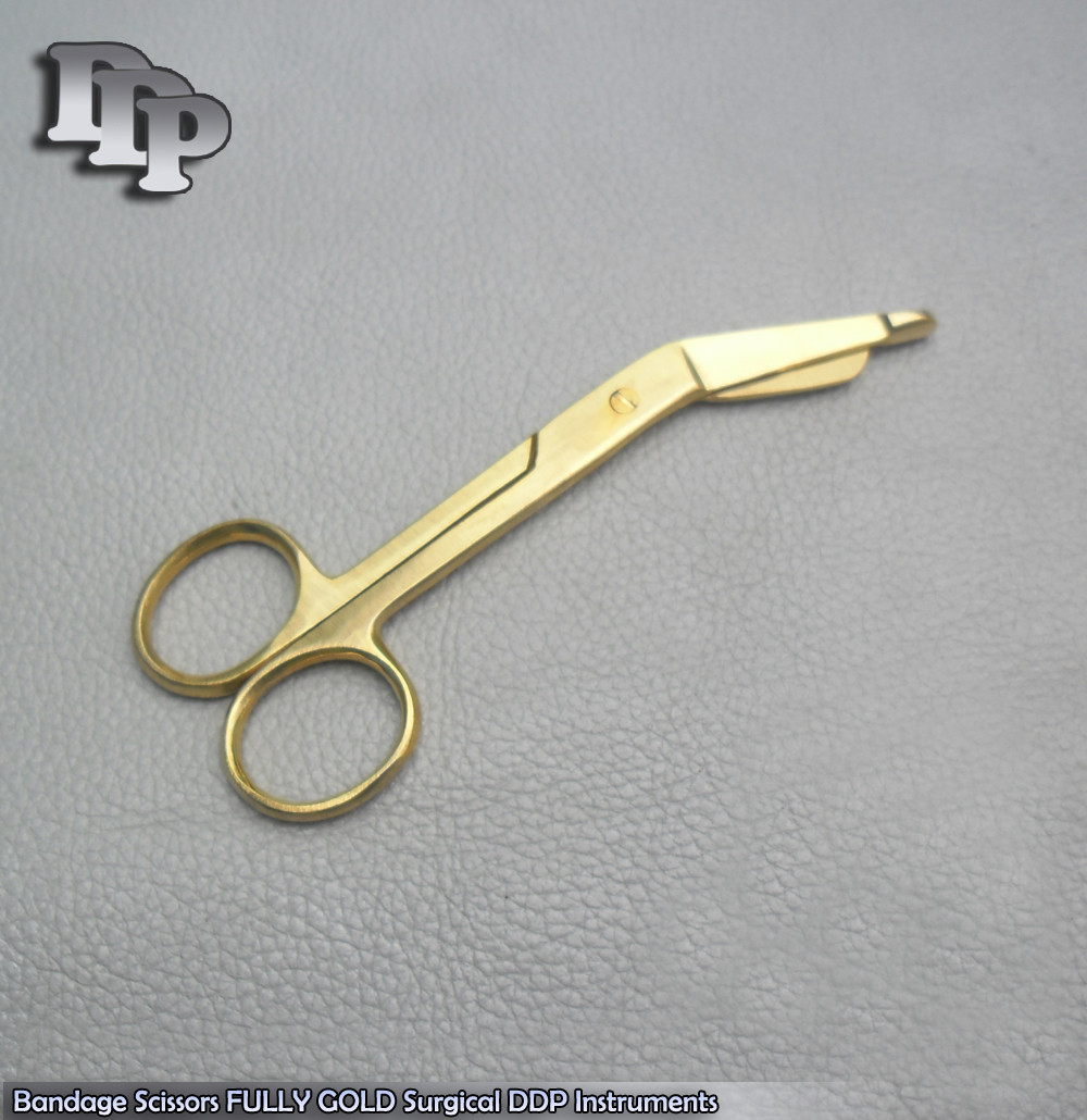 Golden Bandage Scissor Nurse EMS Surgical Instrument 5.5″