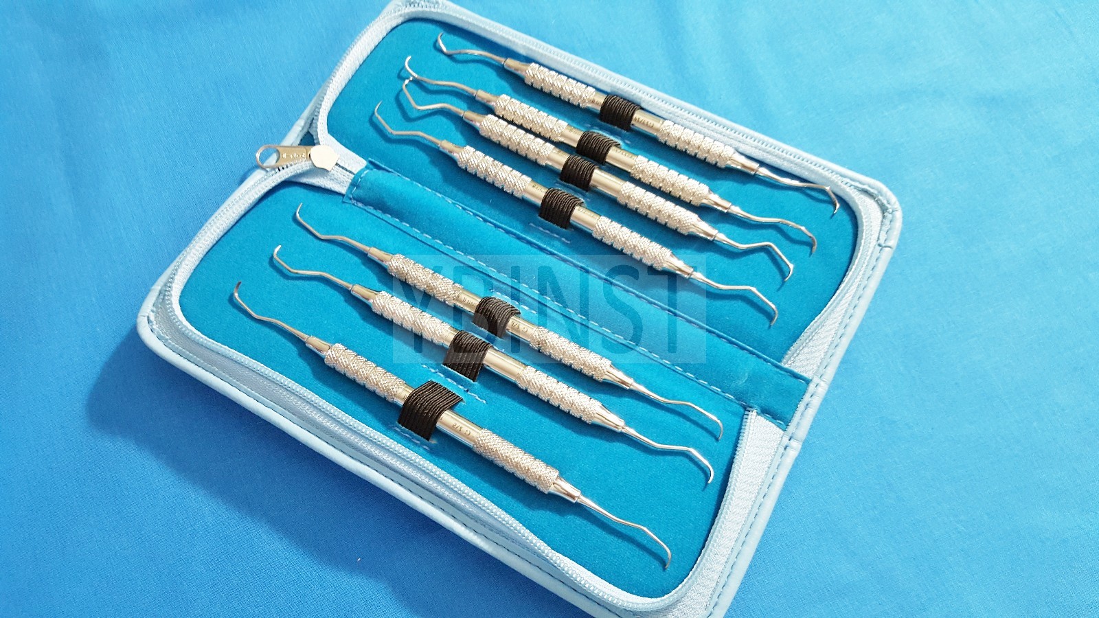 7 PCS PERIODONTAL GRACEY CURETTES HOLLOW HANDLE KIT DENTAL SURGICAL INSTRUMENTS