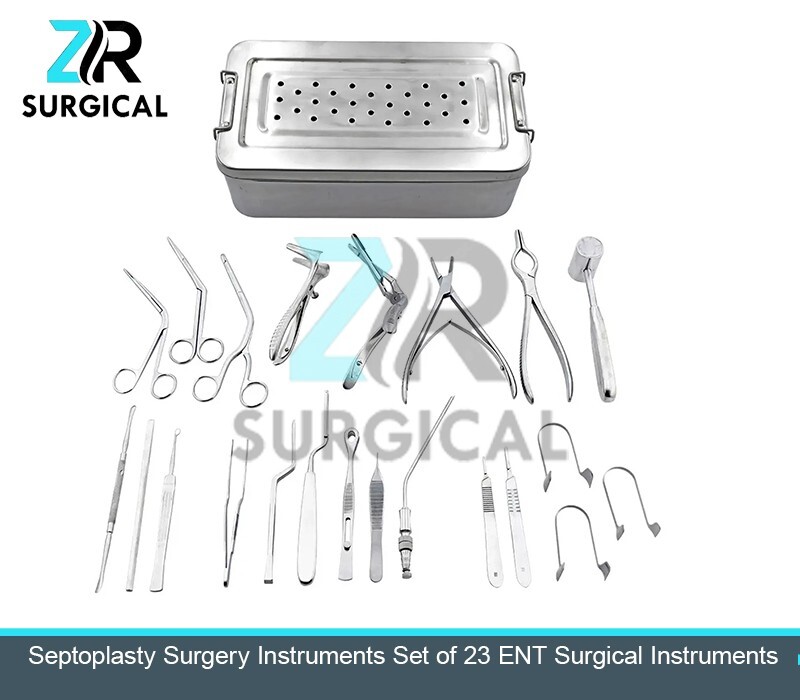 Septoplasty Surgery Instruments Set of 23 ENT Surgical Instruments